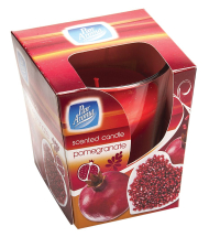 Pan Aroma Clear Glass Candle Pomegranate
